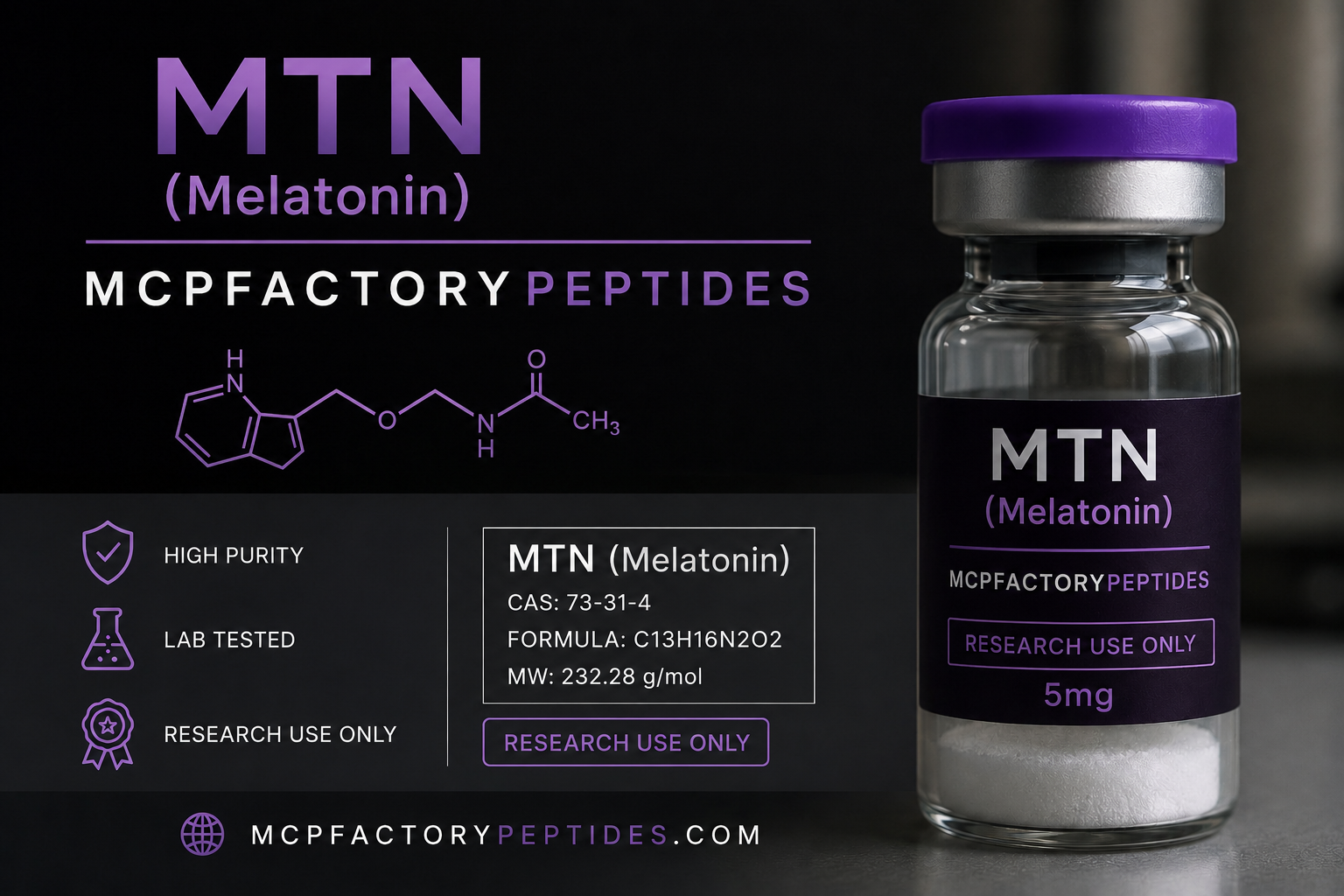 Certificate of Analysis - MTN (Melatonin  Category
